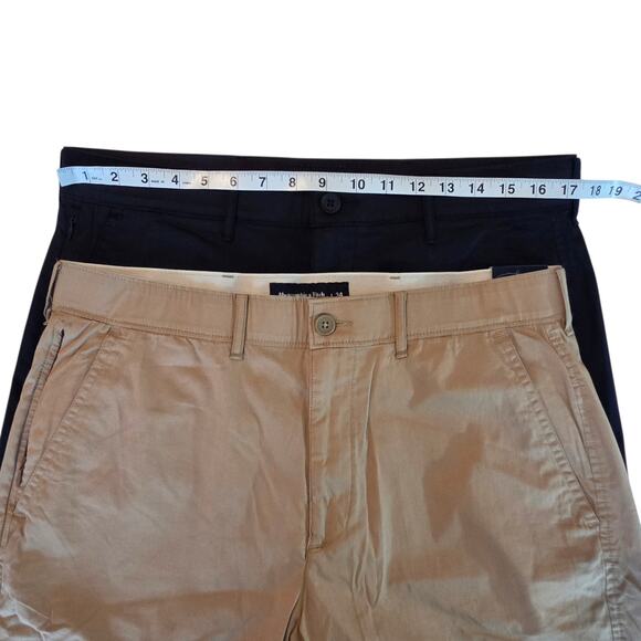 Abercrombie & Fitch A&F All Day Shorts 2-pair Classic Fit Stretch NWT sz 34 - Picture 2 of 11
